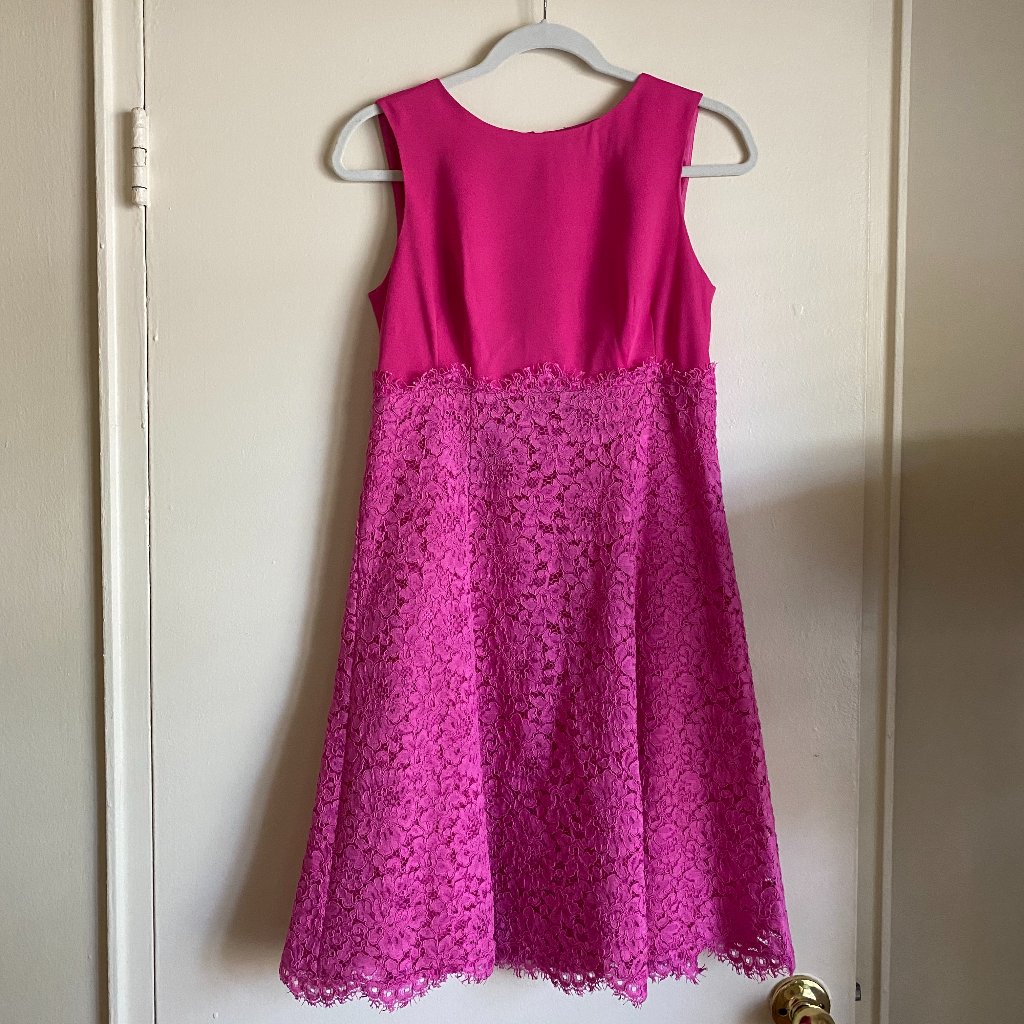 Hot Pink Lace Shoshanna Dress, Size 4